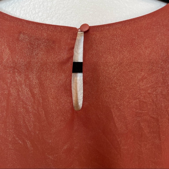 Apt.9 Sparkle Burnt Orange Tank SZ M - Picture 4 of 7